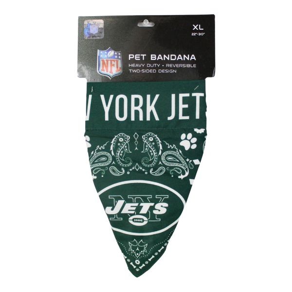 New York Jets - Reversible Pet Bandanas - 12 For $24.00 - Wholesale New York Jets Products - Jets Merchandise 2