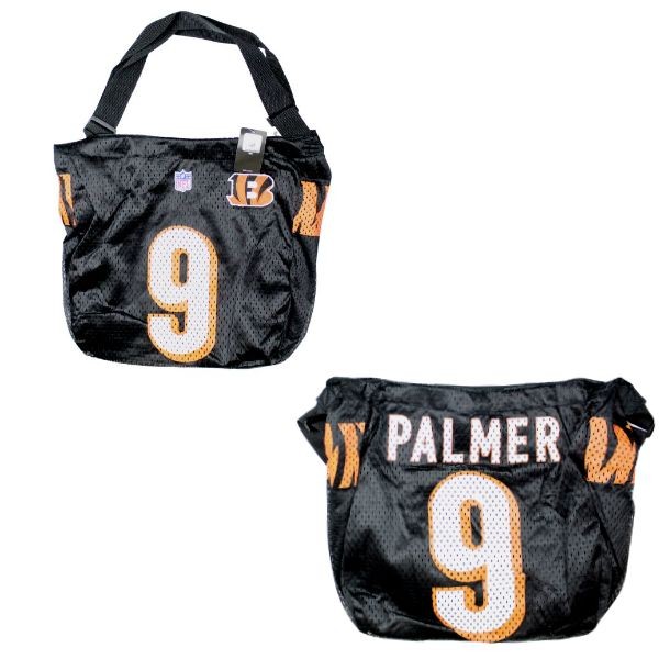 Cincinnati Bengals - Palmer #9 Jersey Hobo Purse - 12 For $30.00 - Wholesale Cincinnati Bengals Products - Bengals Merchandise 2
