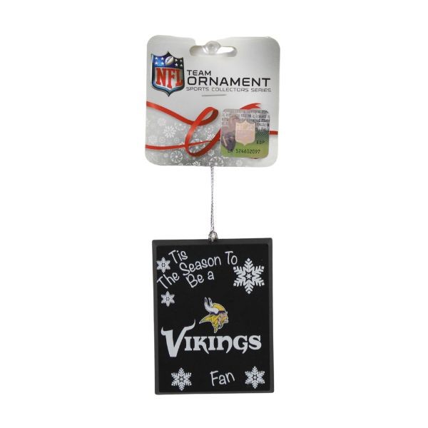 Minnesota Vikings Ornaments - Tis The Season Style - 6 For $15.00 - Wholesale Minnesota Vikings Products - Vikings Merchandise