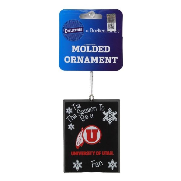 Utah Utes Ornaments - Tis The Season Style - 6 For $15.00 - Utah Utes