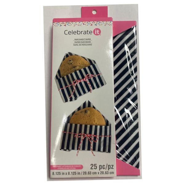 Celebrate It Home Products - 25PC Pack Parchment Paper - Black And White - 36 Packs For $24.48