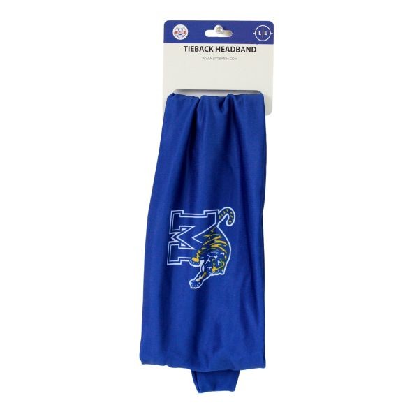 Memphis Tigers Gear - Tie Back Team Headbands - 12 For $18.00 - Memphis Tigers