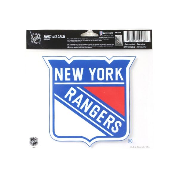 New York Rangers Gear - Multi Use Team Decals - 12 For $18.00 - New York Rangers