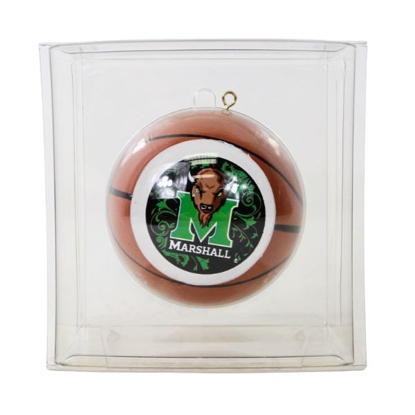 University Of Marshall Ornaments - Basketball Style - 6 For $21.00 - Marshall
