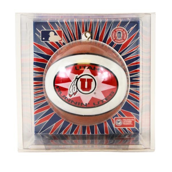 Utah Utes Ornaments - Basketball Style - 6 For $21.00 - Utah Utes