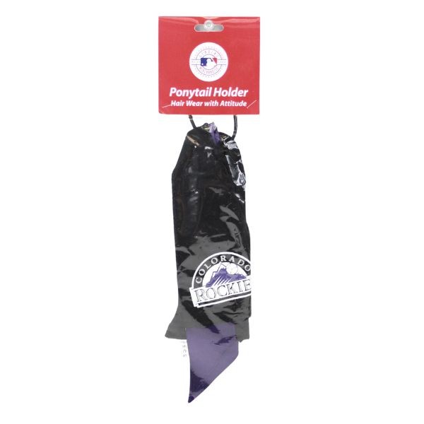 Colorado Rockies Hair Accessories - Jersey PonyTail Holders - 12 For $18.00 - Wholesale Colorado Rockies Products - Rockies Merchandise