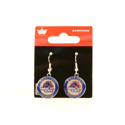Boise State Earrings - Circle/Bar Style - 12 Pair For $33.00 - Boise State