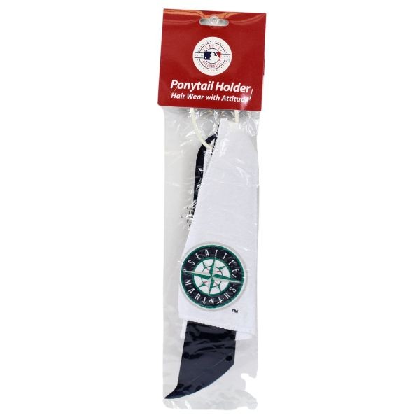 Seattle Mariners Hair Accessories - Jersey PonyTail Holders - 12 For $18.00 - Wholesale Seattle Mariners Products - Mariners Merchandise