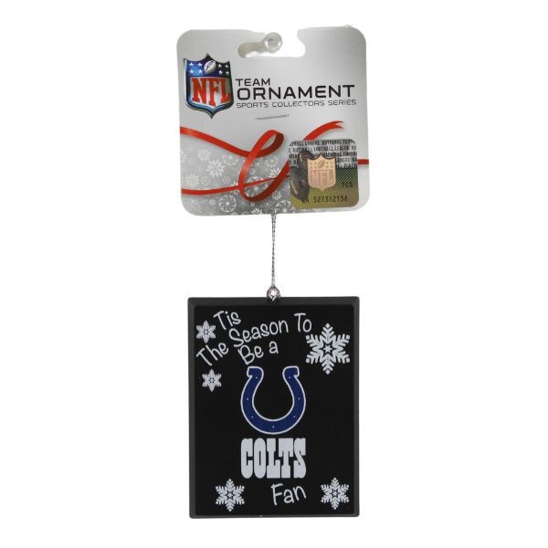 Indianapolis Colts Ornaments - Tis The Season Style - 6 For $21.00 - Wholesale Indianapolis Colts Products - Colts Merchandise