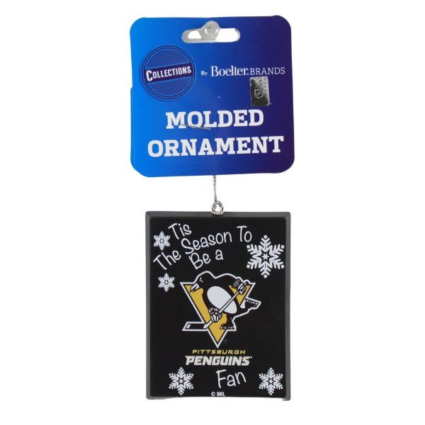 Pittsburgh Penguins Ornaments - Tis The Season Style - 6 For $21.00 - Pittsburgh Penguins