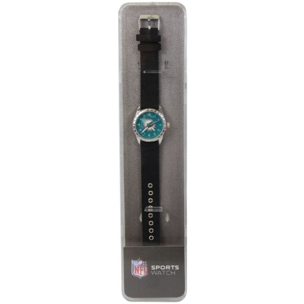 Miami Dolphins Watches - The NICKEL Series - (May Need Batteries) - 4 For $20.00 - Wholesale Miami Dolphins Products - Dolphins Merchandise 2