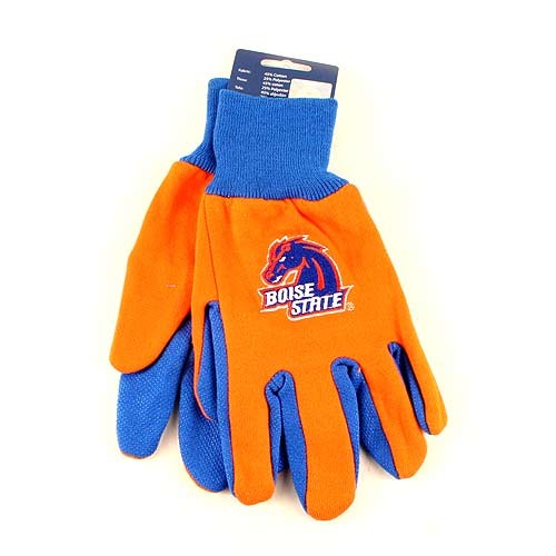 Boise State Gloves - NCAA Gloves - 2Tone Orange.Blue -  24 Pair For $78.00 - Boise State
