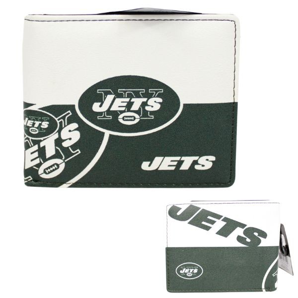 New York Jets Wallets - Split Decision Bi-Fold Wallets - 12 For $30.00 - Wholesale New York Jets Products - Jets Merchandise