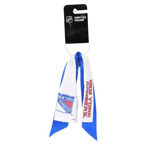 New York Rangers Hair Accessories - Team Jersey PonyTail Holders - 24 For $24.00 - New York Rangers