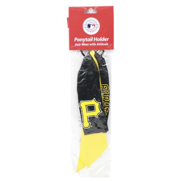 Pittsburgh Pirates Hair Accessories - Team Jersey PonyTail Holders - 24 For $24.00 - Wholesale Pittsburgh Pirates Products - Pirates Merchandise