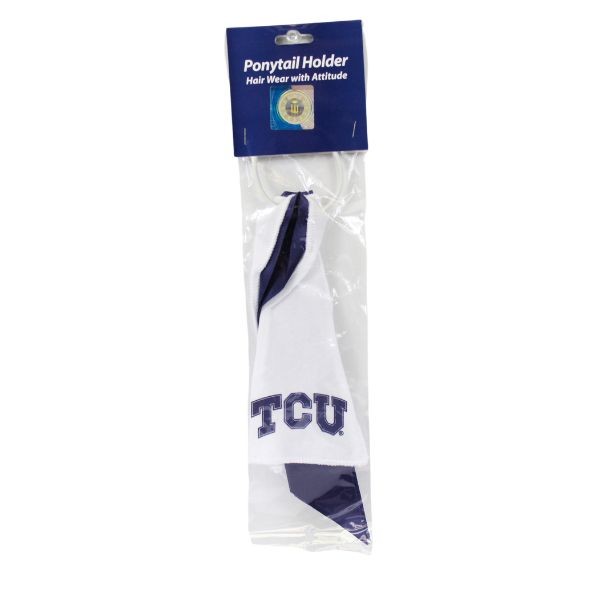 TCU Horned Frogs Hair Accessories - Jersey Team PonyTail Holders - 12 For $18.00 - TCU