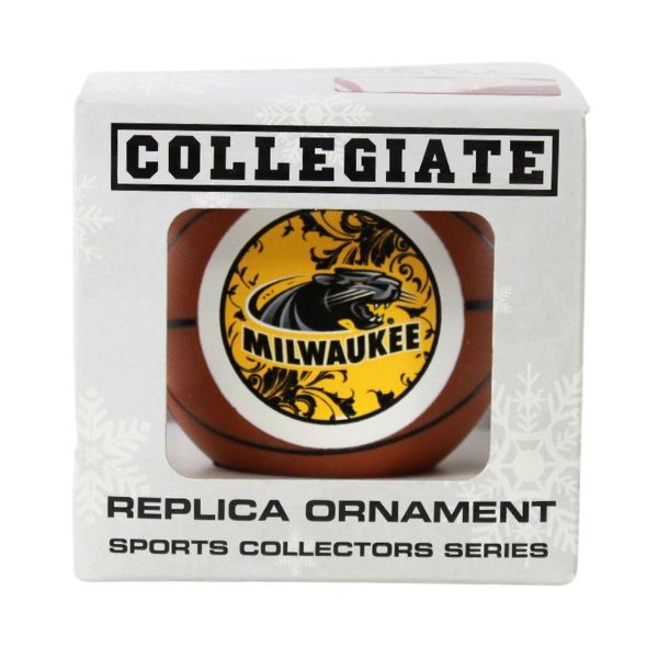 University Of Milwaukee Panthers - Basketball Ornaments - 6 For $21.00 - Wholesale Green Bay Packers Products - Packers Merchandise