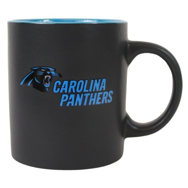 Carolina Panthers Mugs - 14OZ Ceramic 2Tone Black Matte Series - 6 For $30.00 - Wholesale Carolina Panthers Products - Carolina Football