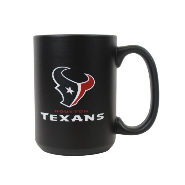 Houston Texans Coffee Mugs - 15OZ Ceramic Solid Matte Black - 4 For $20.00 - Wholesale Houston Texans Products - Texans Merchandise 2
