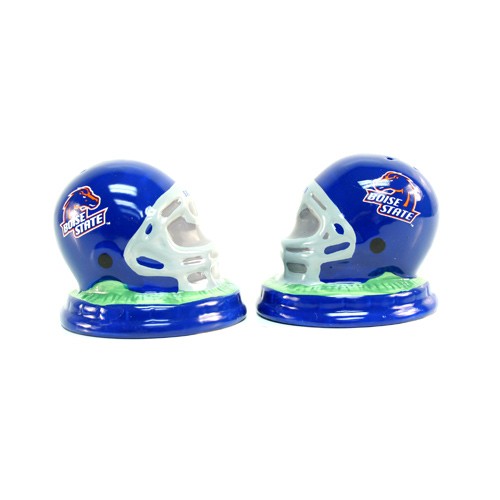 Boise State Salt And Pepper Shaker Sets - Ceramic Helmet Style - 12 Sets For $24.00 - Boise State