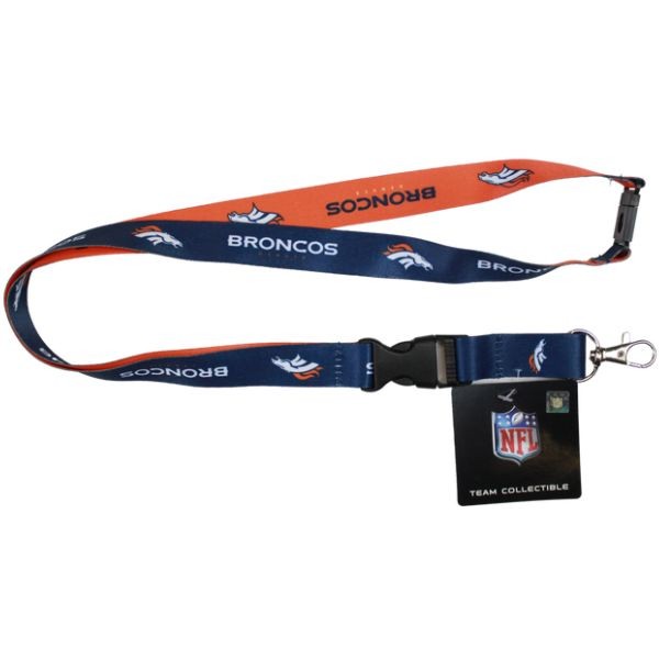 Denver Broncos Lanyards - Mojo Style - 2Sided - 6 For $18.00 - Wholesale Denver Broncos Products - Denver Merchandise