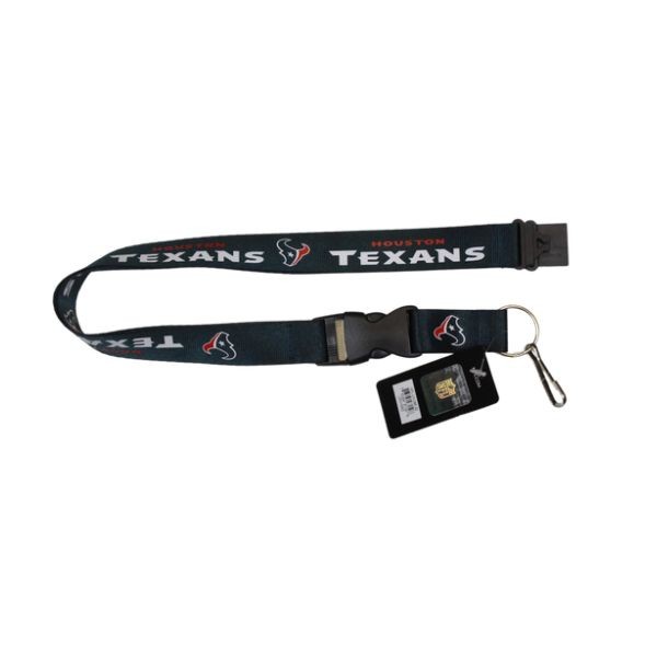 Houston Texans Lanyards - Blue 2Sided Team Color Lanyards - 6 For $18.00 - Wholesale Houston Texans Products - Texans Merchandise 2