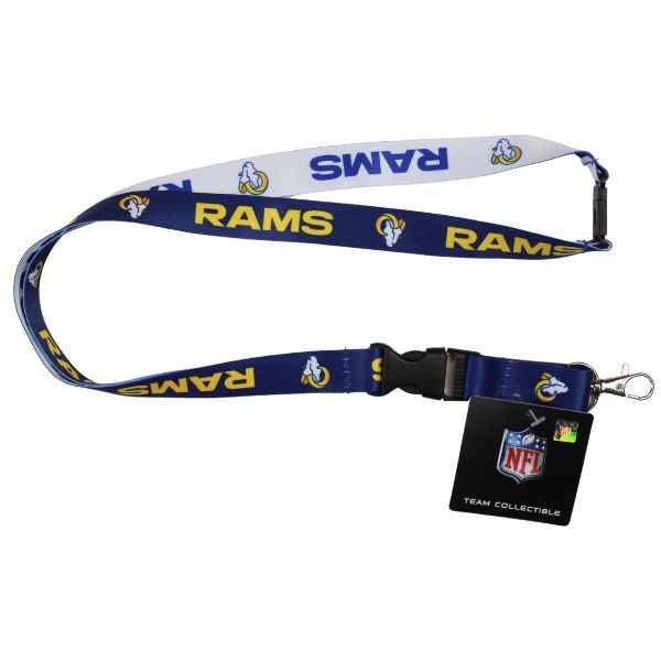 Los Angeles Rams Lanyards - Mojo Style - 2Sided - 6 For $18.00 - Wholesale Los Angeles Rams Products - Rams Merchandise 2