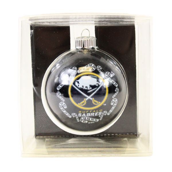 Buffalo Sabres Ornaments - Candy Cane Glass Ball Style - 6 For $21.00 - Buffalo Sabres