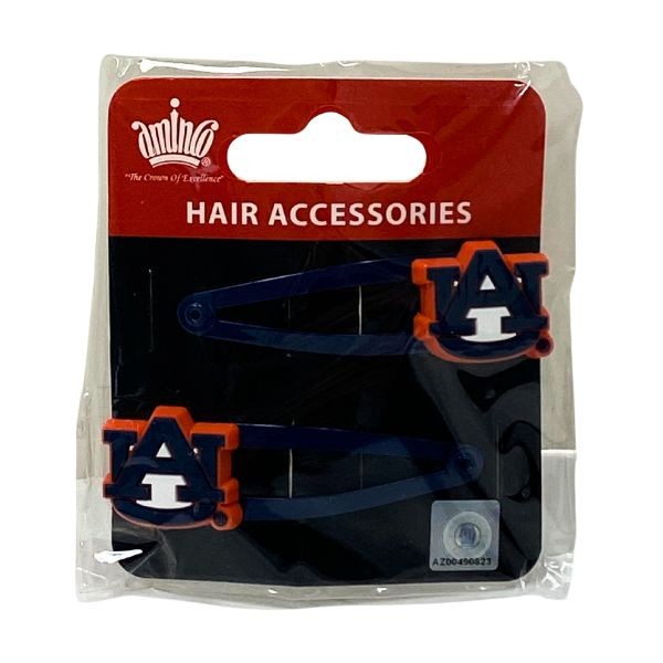 Auburn Tigers Hair Products - 2Pack UA Hairclips - 12 Packs For $18.00 - Auburn