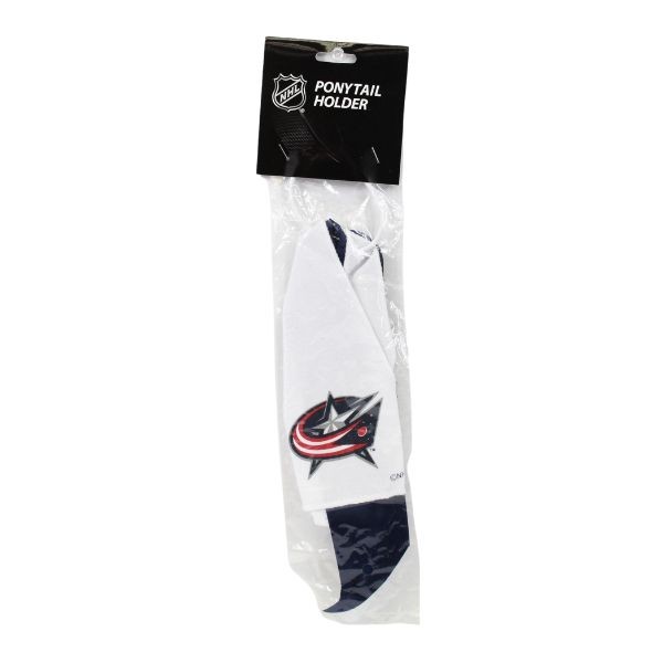 Columbus Blue Jackets Hair Accessories - Jersey Style PonyTail Holder - 12 For $18.00 - Columbus Blue Jackets