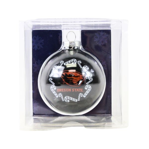 Oregon State Beavers Ornaments - The Candy Cane Ball - 6 For $21.00 - Oregon State Beavers