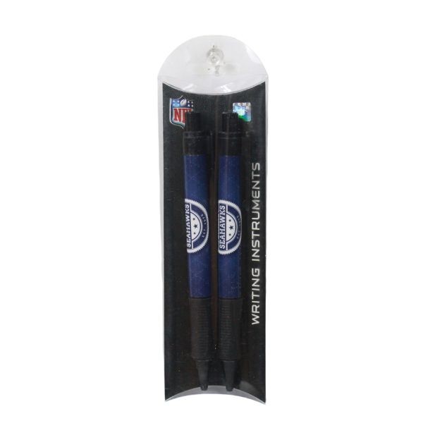 Seattle Seahawks Pens - 2Pack Grip Pens - 24 Packs For $18.00 - Wholesale Seattle Seahawks Product - Seahawks Merchandise 2