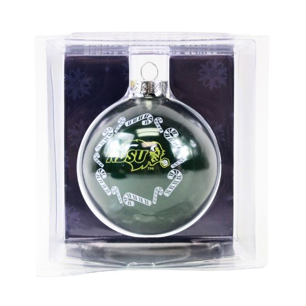 North Dakota State Ornaments - The Candy Cane Ball - 6 For $21.00 - North Dakota State
