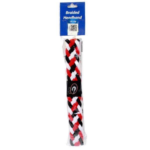 Georgia Bulldogs Hair Accessories - Braided Team Headbands - 12 For $24.00 - Georgia
