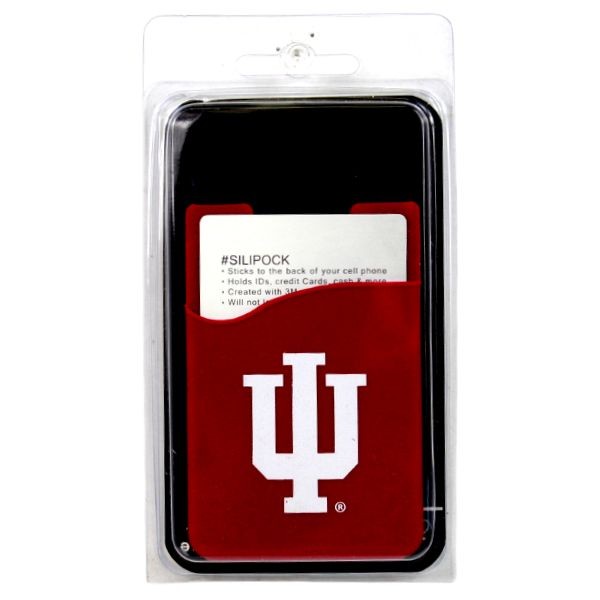 Indiana Hoosiers - Silicone Slim CellPhone Pocket - Card.Cash Holder - 12 For $18.00 - Indiana University Hoosiers