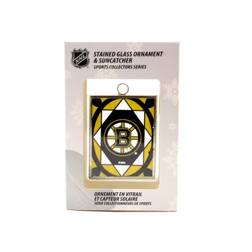 Boston Bruins Ornament - Stained Glass Suncatcher Style Ornament - 12 For $30.00 - Boston Bruins