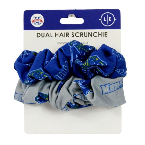 Memphis Tigers Hair Accessories - Dual Hair Scrunchies - 12 For $18.00 - Memphis Tigers