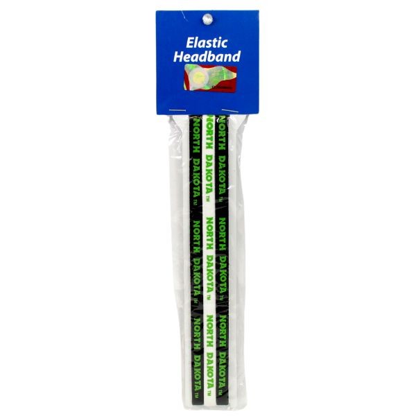 North Dakota Hair Accessories - 3Pack Elastic Team Headbands - 12 Packs For $18.00 - North Dakota