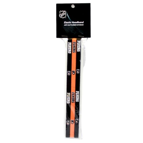 Philadelphia Flyers Hair Accessories - 3Pack Elastic Team Headbands - 12 Packs For $18.00 - Philadelphia Flyers