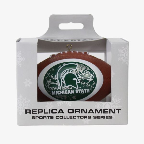 Michigan State Spartans Ornaments - Onfield Football Style - 6 For $21.00 - Michigan State
