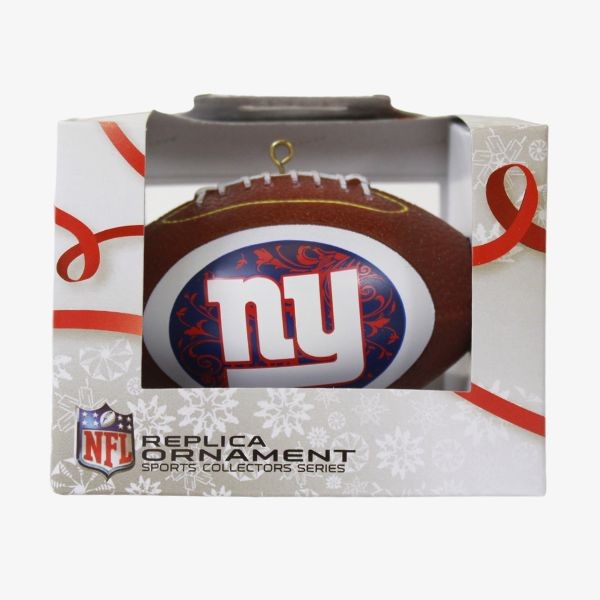 New York Giants Ornaments - Onfield Football Style - 6 For $21.00 - Wholesale New York Giants Product - Giants Merchandsie 2