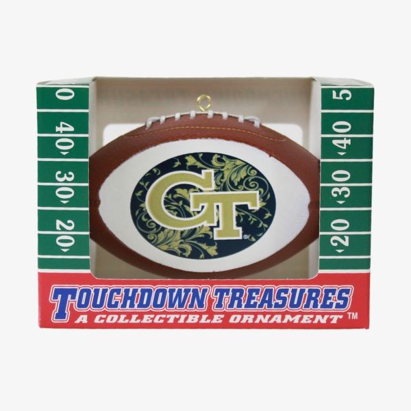 Georgia Tech Ornaments - Onfield Football Style - 6 For $21.00 - Georgia Tech