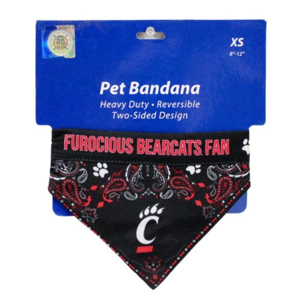 Cincinnati Bearcats - Team Logo Pet Bandanas - Sizes May Vary - 12 For $18.00  - Cincinnati Bearcats