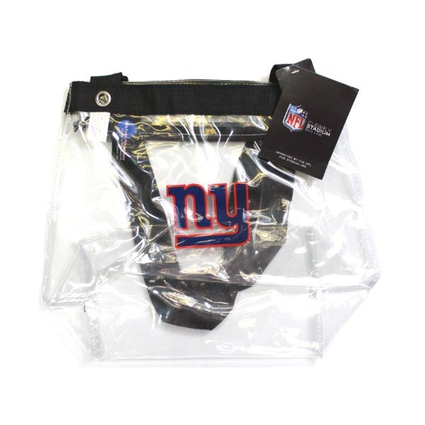 New York Giants Bags - Clear Stadium Tote Bags - 12 For $30.00 - Wholesale New York Giants Product - Giants Merchandsie