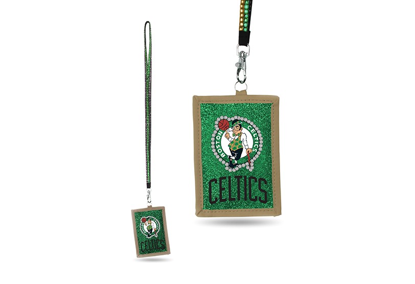 Boston Celtics Bling - Bling Lanyards With ID Holder Set - 12 For $30.00 - Boston Celtics