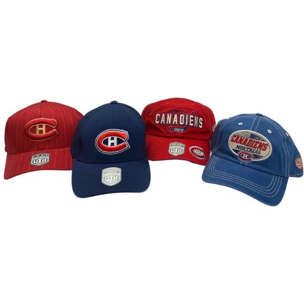 Montreal Canadiens Caps - Styles And Colors Will Vary - 6 For $30.00 - Montreal Canadiens
