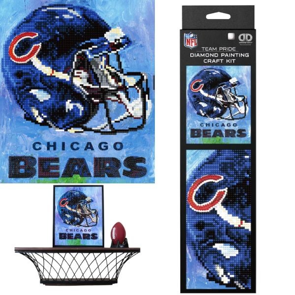 Chicago Bears Craft Kit - Diamond Art Craft Kit - 2 For $15.00 - Wholesale Chicago Bears Products - Bears Merchandise 2