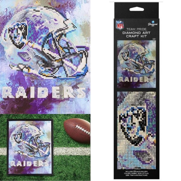 Las Vegas Raiders Craft Kit - Diamond Art Craft Kit - 2 For $15.00 - Wholesale Raiders Products - Las Vegas Raiders 2
