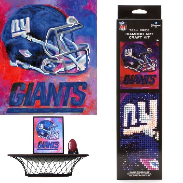 New York Giants Craft Kit - Diamond Art Craft Kit - 2 For $15.00 - Wholesale New York Giants Product - Giants Merchandsie