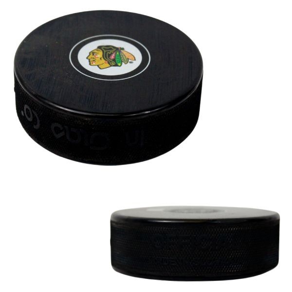 Chicago Blackhawks Gear - Logo Hockey Puck - 12 For $30.00 - Chicago Blackhawks